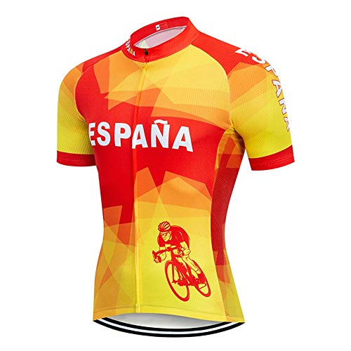 STEPANZU Ropa Ciclismo Hombre Verano Maillot Ciclismo Transpirable Jersey Ciclismo Secado rápido Maillot MTB