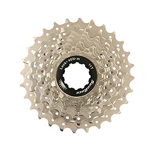 SunRace Csrs1 10V 11-28T Cassette, Unisex Adulto, Plata, Talla Única