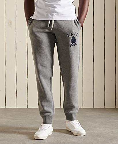 Superdry Collegiate Jogger Pantalones Deportivos, Dark Marl, M para Hombre