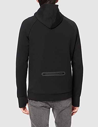 Superdry Sudadera de Entrenamiento Gymtech con Capucha para Hombre, Negro, M