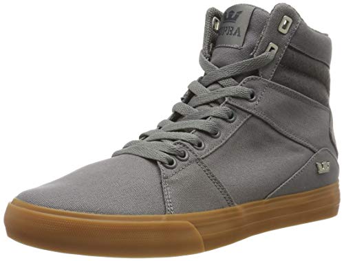 Supra Aluminum, Zapatillas de Skateboard Unisex Adulto, Gris (Charcoal-Gum-M 26), 36 EU