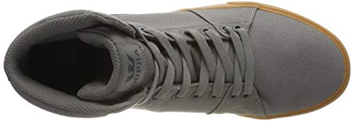 Supra Aluminum, Zapatillas de Skateboard Unisex Adulto, Gris (Charcoal-Gum-M 26), 36 EU