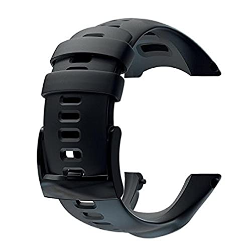 Suunto Ambit2 S Ambit3 Sports Silicone Strap Correa Reloj, Unisex, Negro, Talla Única