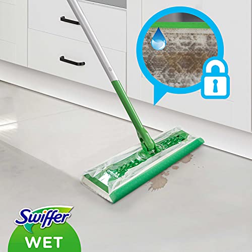 Swiffer Mopa Paños Húmedos (2 X 24) con Fragancia De Cítrico Fresco, Limpieza Rápida Y Fácil, Blanco, 48 Unidades