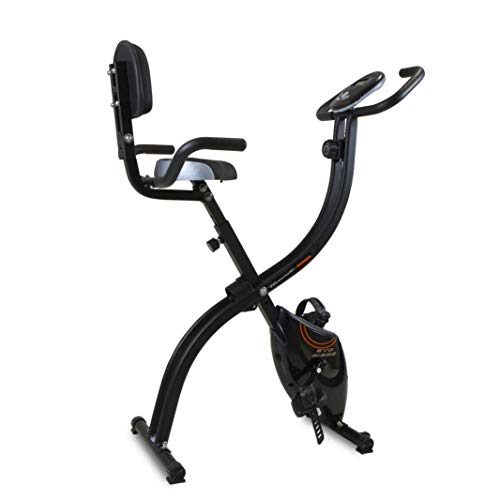 Tecnovita Bicicleta Plegable con Respaldo EVO B1500 - YF1500. Volante de inercia 8kg