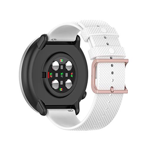 Tencloud Correas compatibles con correa Polar Unite, pulsera de repuesto suave impermeable silicona Sport Band para Polar Unite/Ignite Smartwatch (blanco)