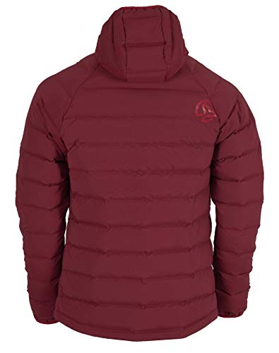 Ternua Chaqueta Nuptse H-Down Jacket M Hombre, Rumba Red, XXL