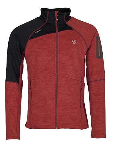 Ternua Sunset Peak Jacket M Chaqueta con Cremallera, Hombre, Rojo (Rococco Red), S