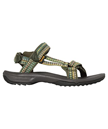 Teva Terra Fi Lite, Sandalias de Punta Descubierta Mujer, Verde (Burnt Olive Btol), 37 EU