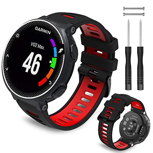 Th-some Correa para Garmin Forerunner 735XT - Compatible con Forerunner 235 Correa de Reloj, Pulsera de Reemplazo Silicona Suave Sports Banda para Forerunner 220, 230, 620, 630 y 236 Smart Watch