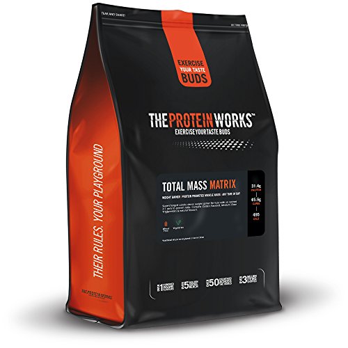 THE PROTEIN WORKS, Total Mass Matrix Gainer de Masa, Plátano suave, 2 kg