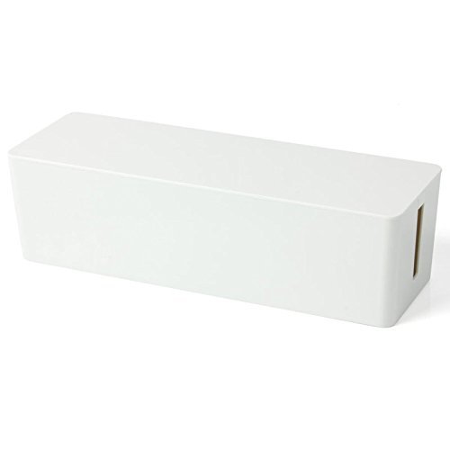 Tosnail - Caja para cables, 41 x 16 x 13 cm, color blanco 