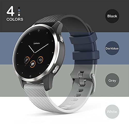 TUSITA [4 Piezas] Liberación Rápida Correa 22mm Para Garmin Vivoactive 4,Venu 2,Huawei Watch 3 GT GT2 GT2e GT3 46mm GT Runner,Galaxy Watch,Amazfit GTR 2 2e GTR 3 PRO - Banda de Silicona de Repuesto