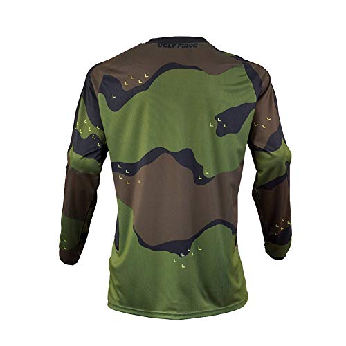 UGLY FROG Downhill Jersey Manga Larga Invierno Ropa de MTB Hombre Entretiempo Térmico Fleece Cálido SJFRH01