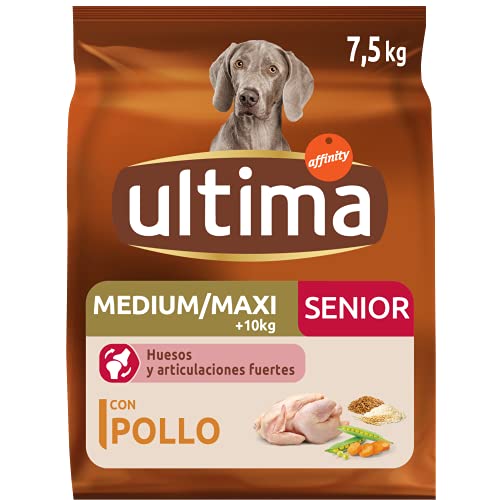 Ultima Pienso para Perros Medium-Maxi Senior de +7 Años con Pollo - 7500 gr