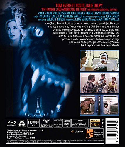 Un Hombre Lobo Americano en París BD 1998 An American Werewolf in Paris [Blu-ray]