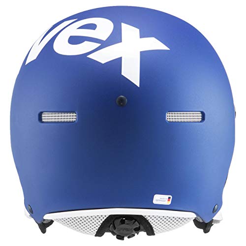 uvex hlmt 500 Visor Casco de esquí, Adultos Unisex, Cobalt-White Mat, 55-59 cm