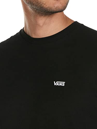 Vans Herren Left Chest Logo Tee T-Shirt, Schwarz (Black White Grey Melange), X-Large