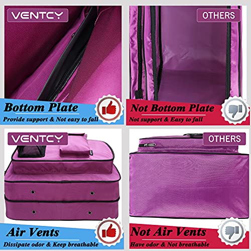 VENTCY Bolsa para Patines, Bolsa Patines Adulto, Bolsa Patines Ruedas, Bolsa Patines Línea para Nina, Bolsa Patines 4 Ruedas hasta El Tamaño 43 (EU) Violeta