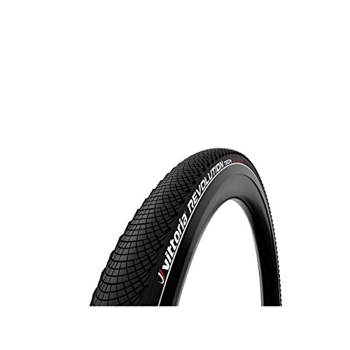 Vittoria Revolution Tech Neumático rígido, Unisex, Negro, 700 x 35c