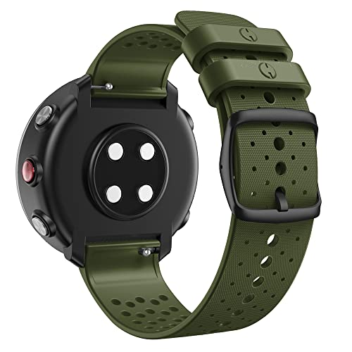 WIIKAI Compatible con Polar Vantage M Correas para Relojes, Correa de Pulsera de Reemplazo.(Ejercito Verde)