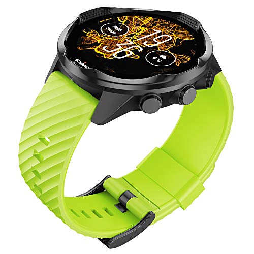 WIIKAI Pulsera de Repuesto Compatible para suunto 7/9/9 baro/Spartan Sport/D5 Silicona Reloj de Pulsera,