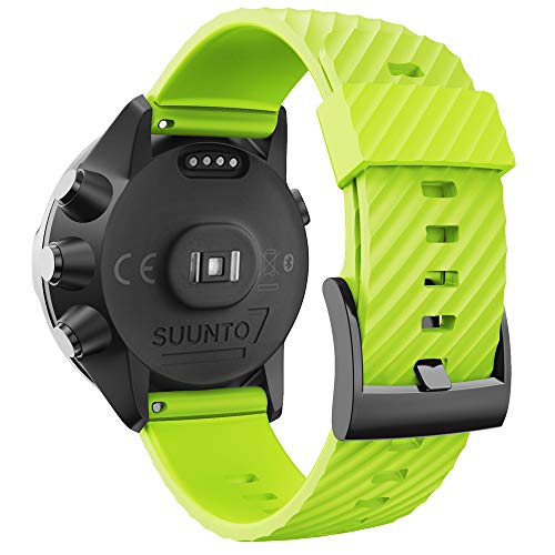 WIIKAI Pulsera de Repuesto Compatible para suunto 7/9/9 baro/Spartan Sport/D5 Silicona Reloj de Pulsera,