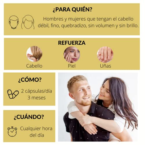 Wiohair 3x2 Cajas de Cápsulas Anticaída | Vitaminas para el Cabello | Fuerza y Crecimiento | Ingredientes Naturales de Alta Absorción | Complemento alimenticio de 180 Cápsulas | Para Hombre y Mujer