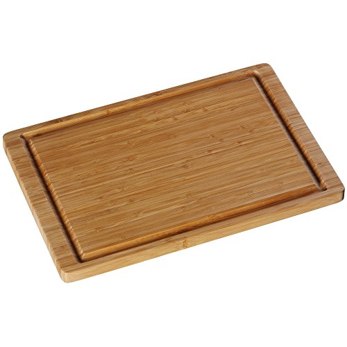 WMF Bamboo Tabla de Cortar de Madera de Bambú con Surco para Líquidos, 38 x 25 cm