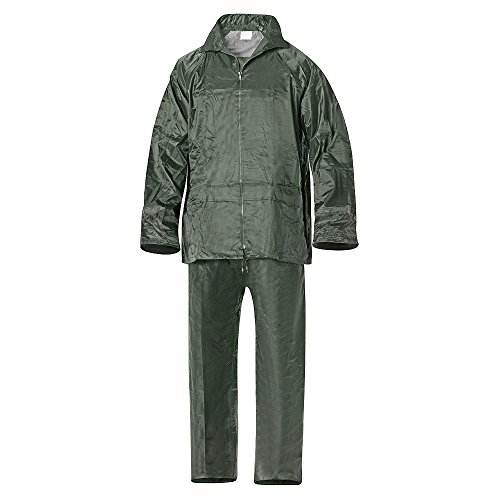 WOLFPACK LINEA PROFESIONAL 15010029 Traje de Agua Impermeable Verde Nylon 6-M, Talla Única