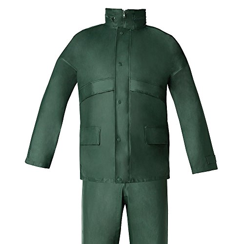 WOLFPACK LINEA PROFESIONAL 15010037 Traje de Agua Impermeable Verde Poliuretano Talla 7-L