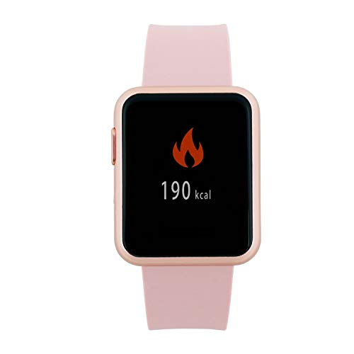 X-WATCH 54043 Keto Sun Reflect - Smartwatch, Monitor de Ejercicio, pulsómetro, Resistente al Agua IP68, batería hasta 20 días, Android e iOS, Color Plateado