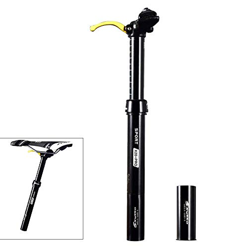 Yajun Tija De Sillín Bicicleta Amortiguador De Resorte Ajustable MTB Asiento De Sillín De Bici De Montaña Asiento De Bicicleta De Carretera Piezas De Poste De Asiento,31.6mm