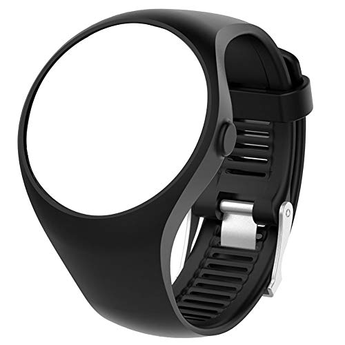 YIAI Correa para la muñeca Running Case hion Sport Universal Band Reemplazo Accesorios Pulsera Portátil con Hebilla Reloj Inteligente Silicona Suave para Polar M200(Negro)