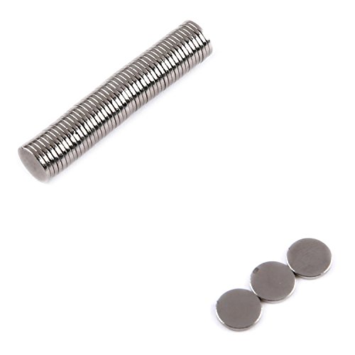 Yizhet 50 Piezas Imanes de Nevera de Cilindro de neodimio 8mm x 1mm Imanes de Disco de Tierra RARA para artesanías, Manualidades, Hobbies y organización de oficinas (8 * 1 mm)