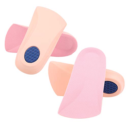 1.5cm Medias zapatos Almohadilla para aumentar la altura Cuhions del talón 2 pares de plantillas para elevadores suaves para acampar, escalar, caminar para botas, calzado deportivo