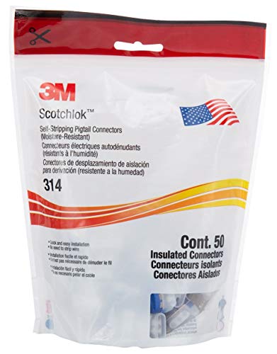 3M 314 - Conectores de cable (50 unidades, en caja original)