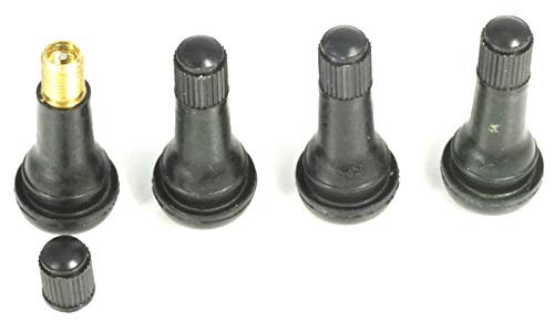 4 válvulas de goma Snap-In TR 413 para neumáticos, 43 mm