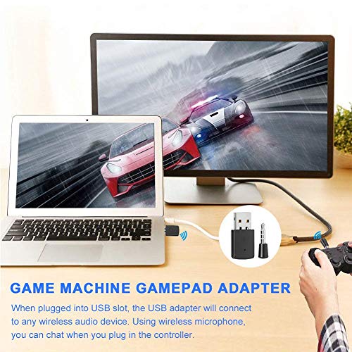 943 Adaptador USB Gamepad, Adaptador Bluetooth 4.0 portátil para máquina de Juegos PS4, Dongle inalámbrico 3 (Mbit/s) para Playstation 4