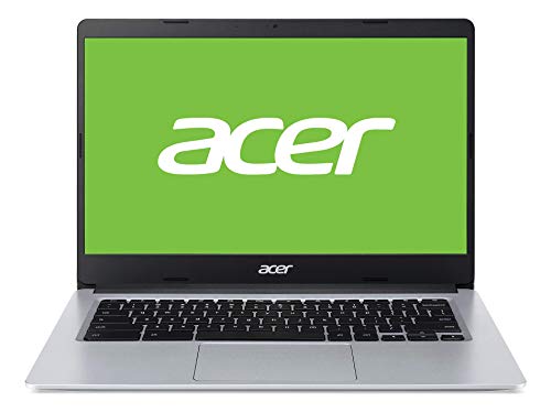 Acer Chromebook 314 CB314-1H - Ordenador Portátil 14" HD, Laptop (Intel Celeron N4020, 4GB RAM, 32GB eMMc, Intel UHD Graphics, Chrome OS), PC Portátil Color Plata - Teclado Qwerty Español