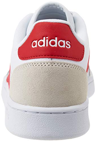 adidas Grand Court SE, Sneaker Hombre, Cloud White/Scarlet/Chalk White, 42 EU