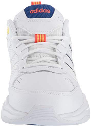 adidas Strutter, Zapatillas Hombre, FTWR White Shock Yellow-Reloj de Pulsera, Color Blanco y Amarillo, 40 EU