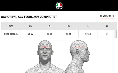 AGV Abierto E2205 Orbyt Solid Casco Moto Jet, Hombre, Negro Mate, M