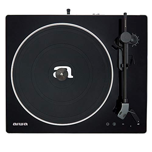 Aiwa APX-680BT: Tocadiscos Bluetooth, 2 velocidades 33/45 RPM, Cápsula de Aluminio magnética, Brazo balanceado