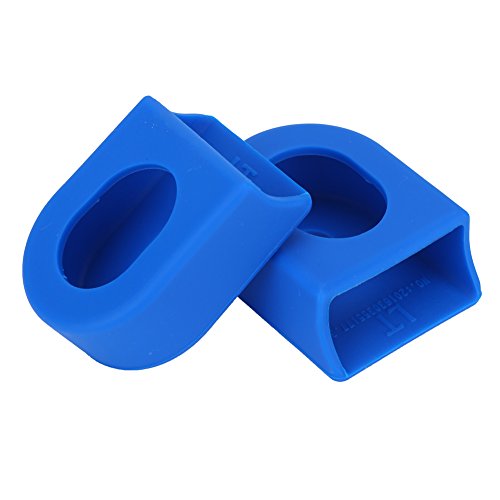 Alomejor Protectores de Brazo de manivela MTB Crankset Shell Case Crank Arms Boots para Piezas de Bicicleta(Blue)