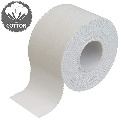 ALPIDEX 12 x Cinta Adhesiva Deportiva 3,8 cm x 10 m Sport Tape, Color:Blanco