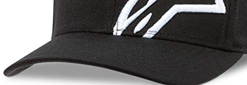 Alpinestar Corp Shift 2 Flexfit Gorra Flexfit Visera Curva Logo Bordado 3D, Hombre, Black/White, S/M