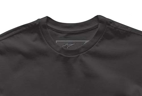 Alpinestar trackside tee Camiseta de Manga Corta con Logo de Corte Moderno, Hombre, Black, L