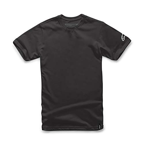 Alpinestar trackside tee Camiseta de Manga Corta con Logo de Corte Moderno, Hombre, Black, L