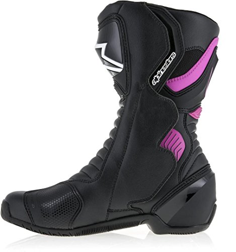 Alpinestars - Botas de moto Alpinestars Stella Smx-6 V2 en color negro, fucsia y blanco - 38